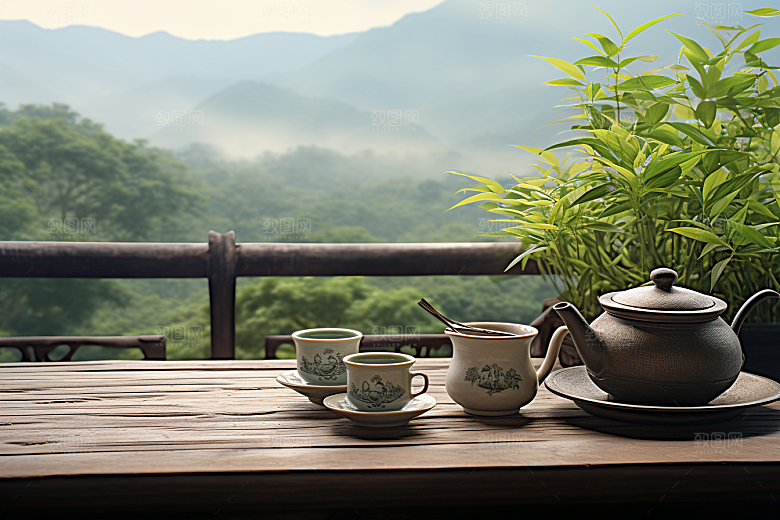 茶叶春天茶树摄影图