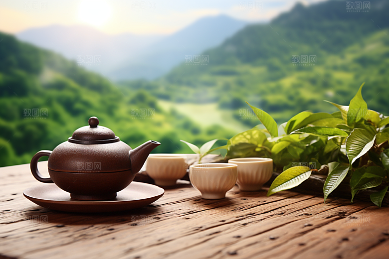 茶叶茶树春季摄影图