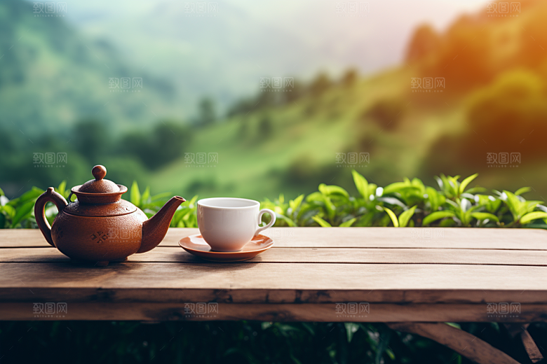 茶叶自然春季摄影图