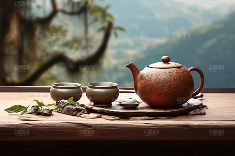 茶叶清新高清摄影图