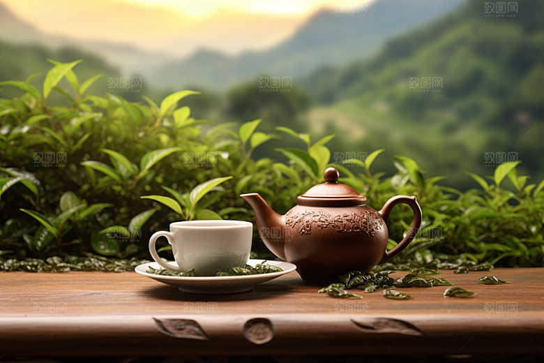 茶叶茶园春天摄影图