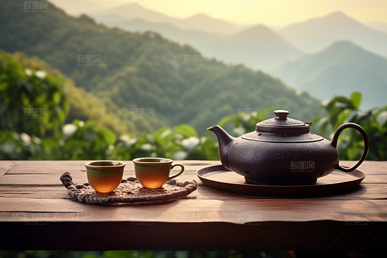 茶叶春茶雨前龙井摄影图