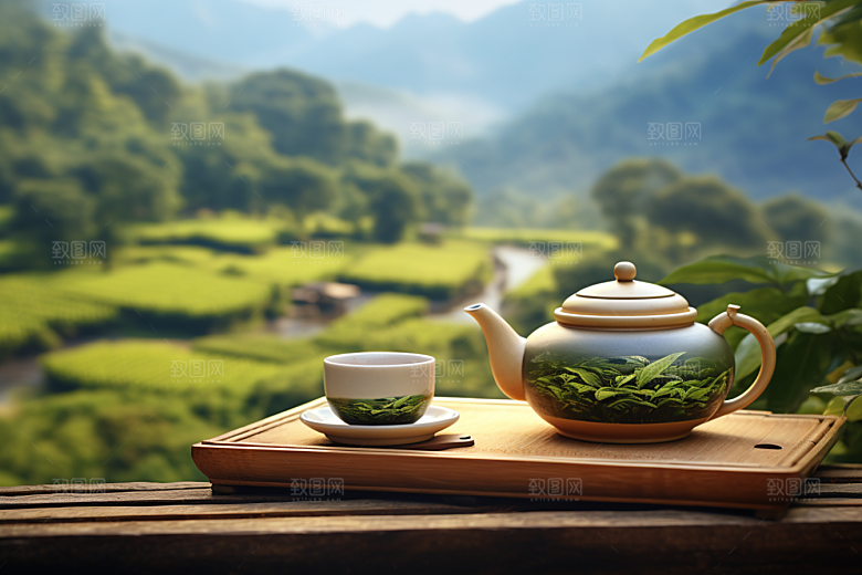 茶叶春季清明谷雨摄影图