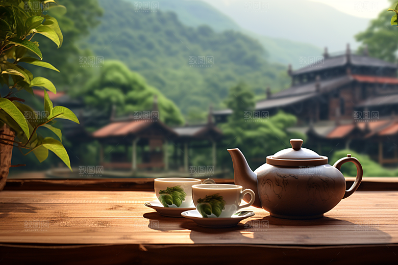 茶叶茶山春季摄影图
