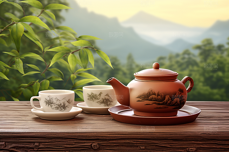 茶叶茶园春天摄影图
