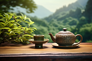 茶叶春季清明谷雨摄影图