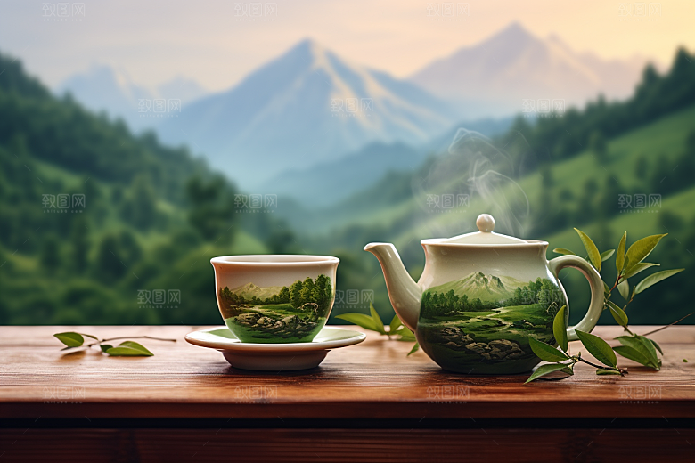 茶叶新茶春季摄影图