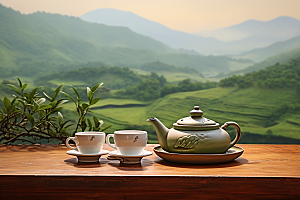 茶叶高清春茶摄影图