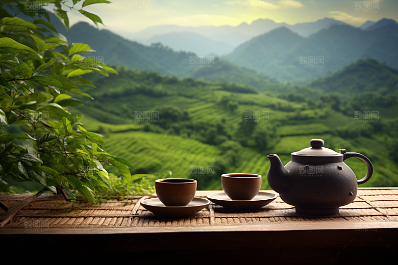 茶叶自然春天摄影图