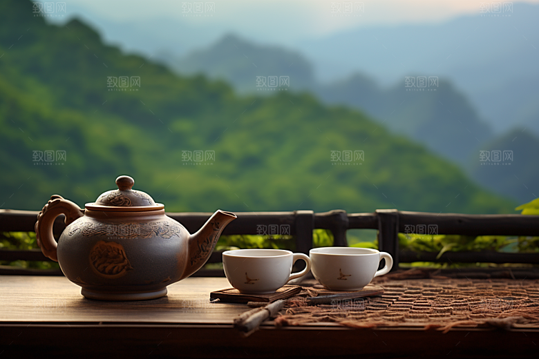 茶叶春天清新摄影图