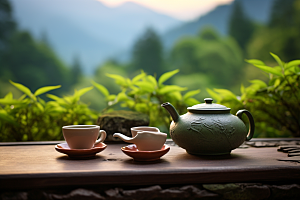 茶叶清明谷雨新茶摄影图