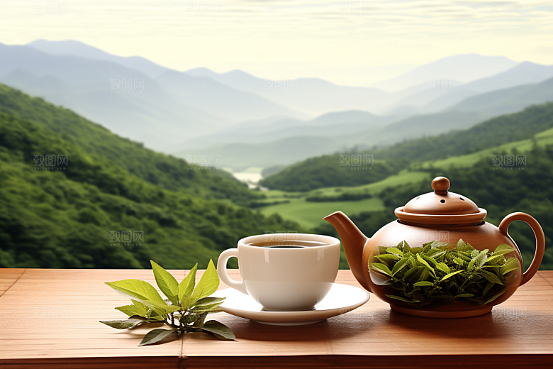 茶叶茶树采茶摄影图