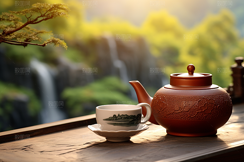 茶叶雨前龙井春天摄影图