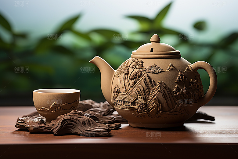 茶叶春天茶树摄影图