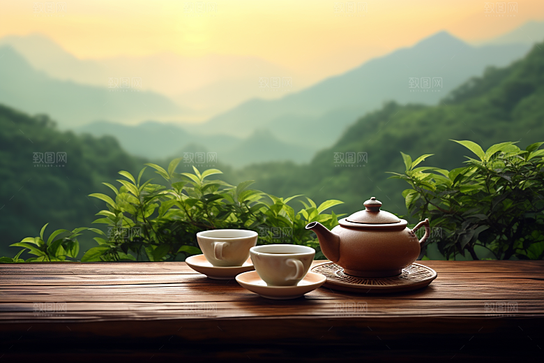 茶叶高清雨前龙井摄影图