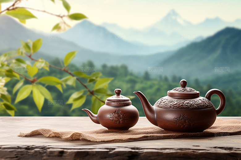 茶叶茶山高清摄影图