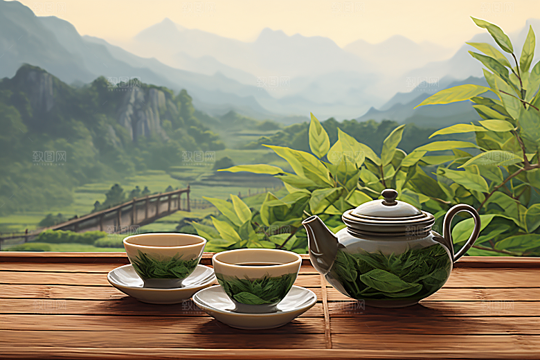茶叶自然清明谷雨摄影图