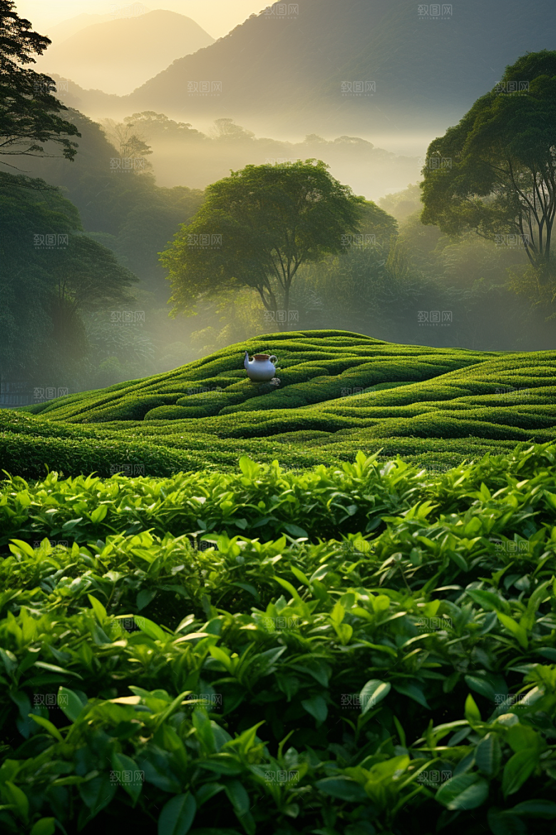 茶叶新茶春季摄影图