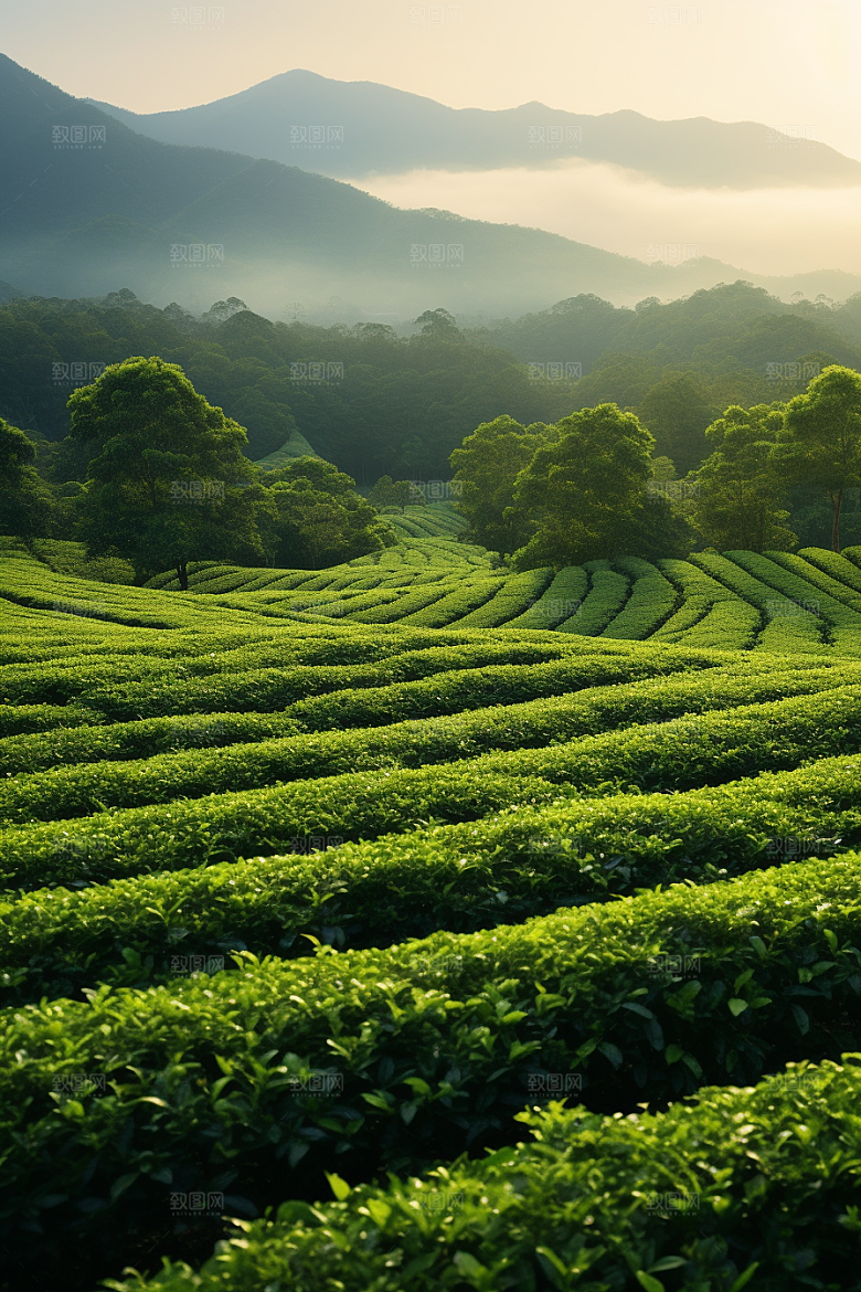 茶叶新茶采茶摄影图