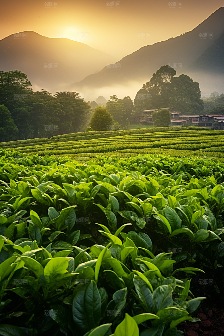茶叶清新新茶摄影图