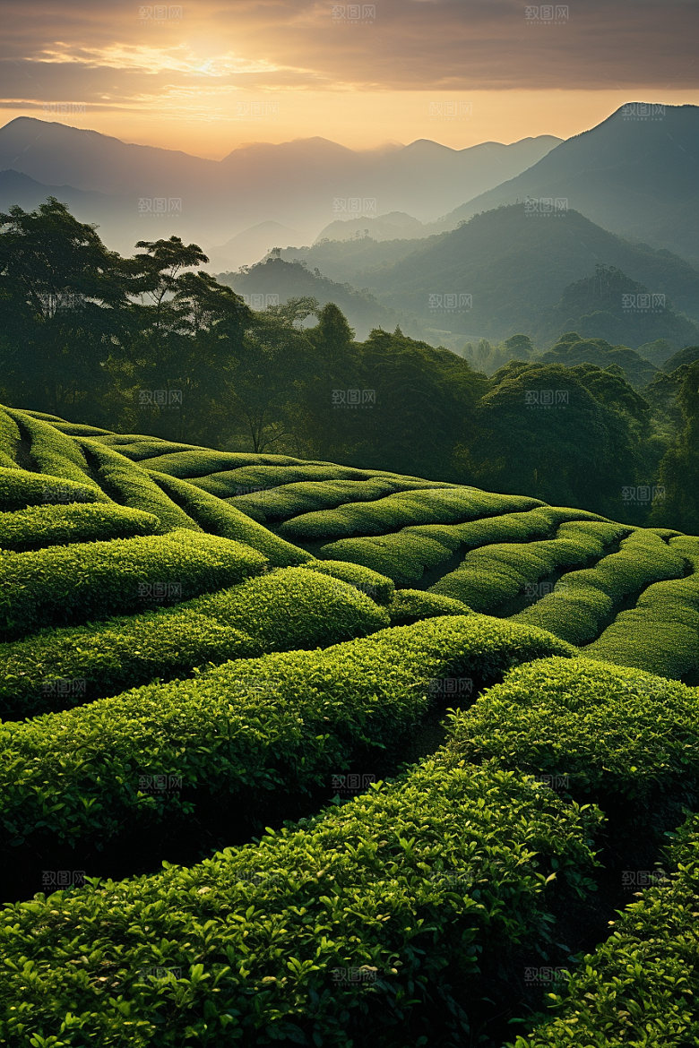 茶叶自然新茶摄影图