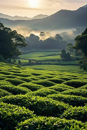 茶叶春茶清明谷雨摄影图
