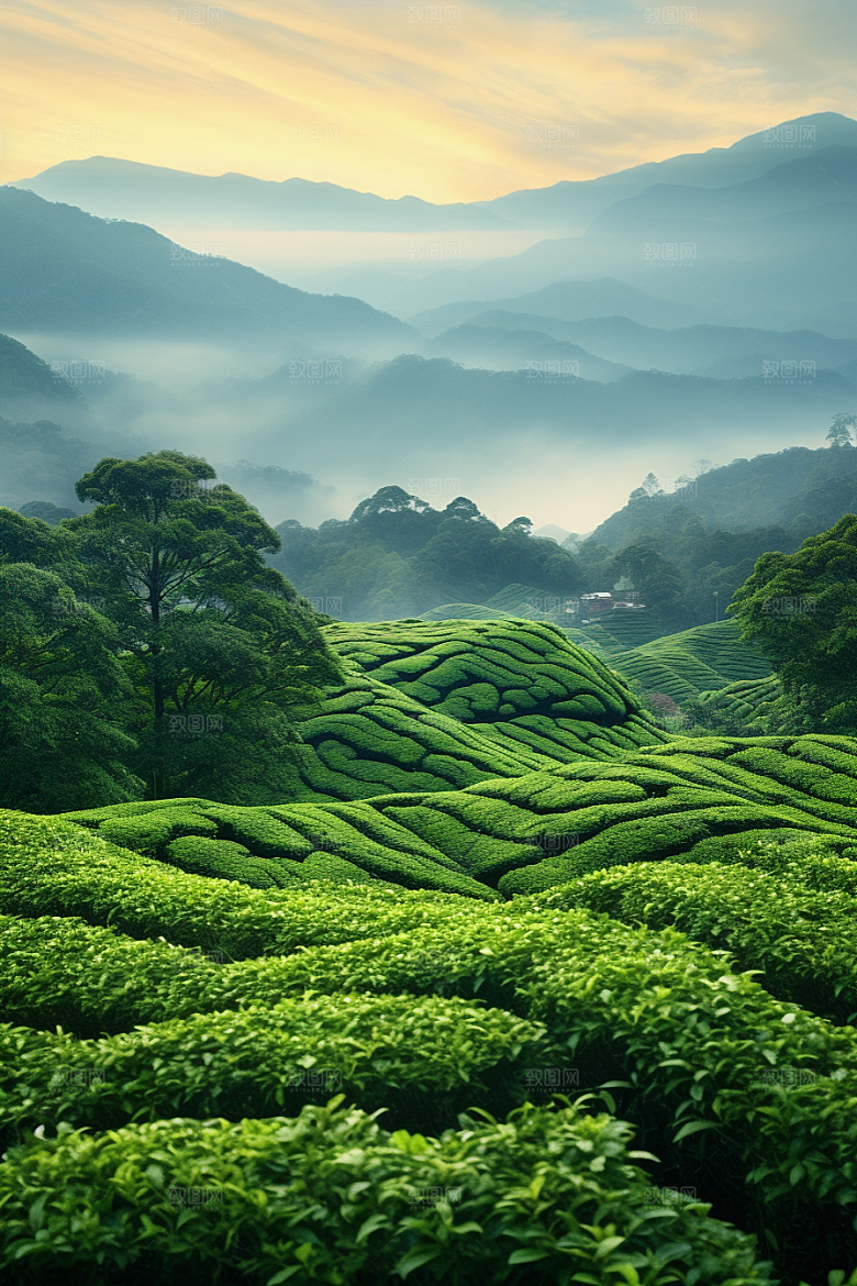 茶叶清新自然摄影图