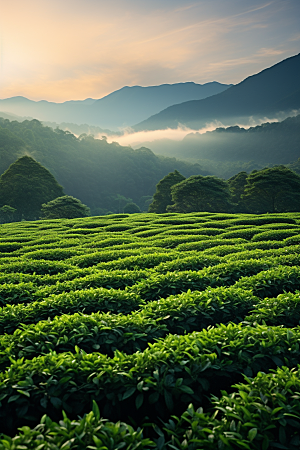 茶叶茶树自然摄影图