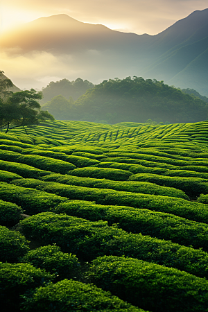 茶叶茶山茶园摄影图