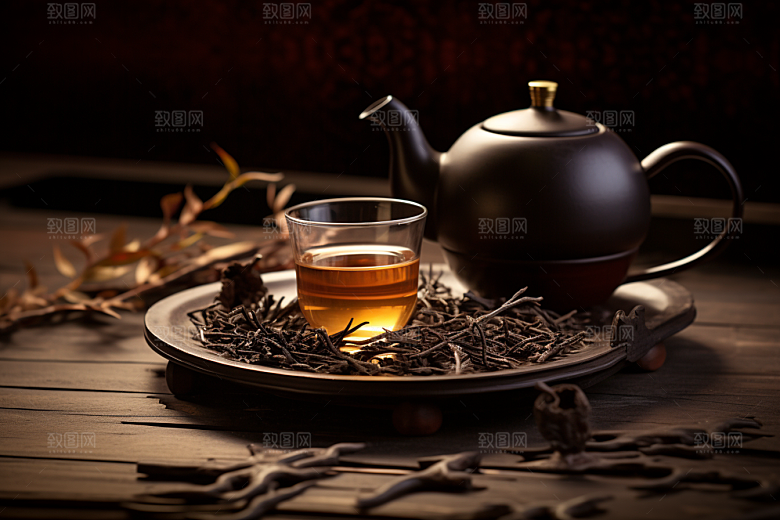 茶叶清明谷雨茶山摄影图