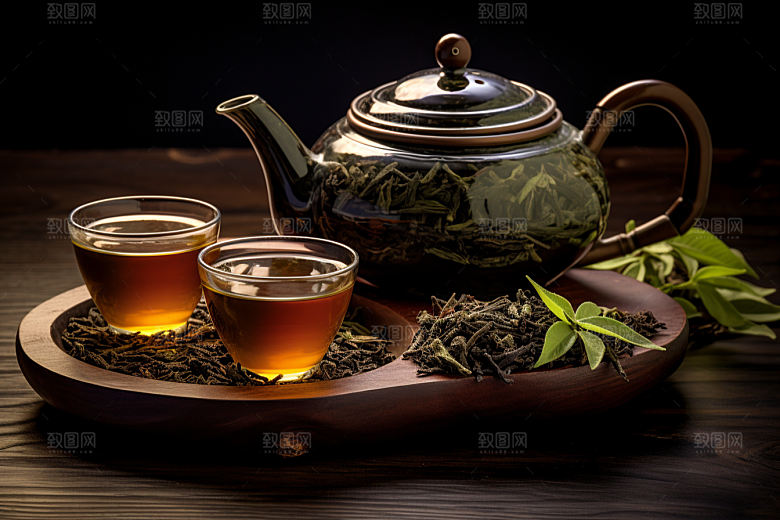 茶叶春天茶山摄影图