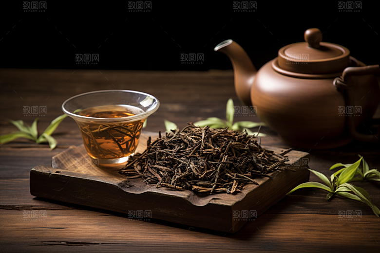 茶叶春茶采茶摄影图