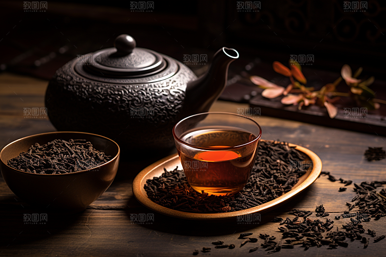 茶叶春茶茶山摄影图