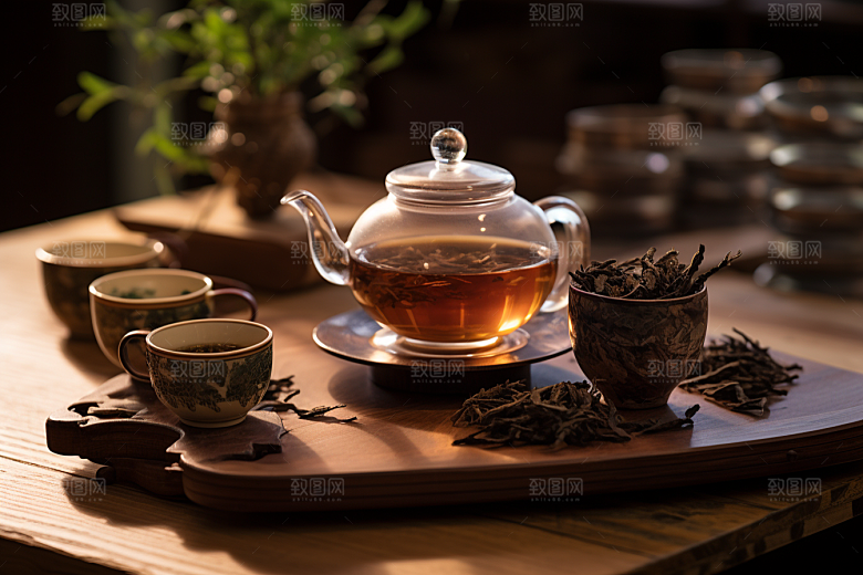 茶叶清新自然摄影图