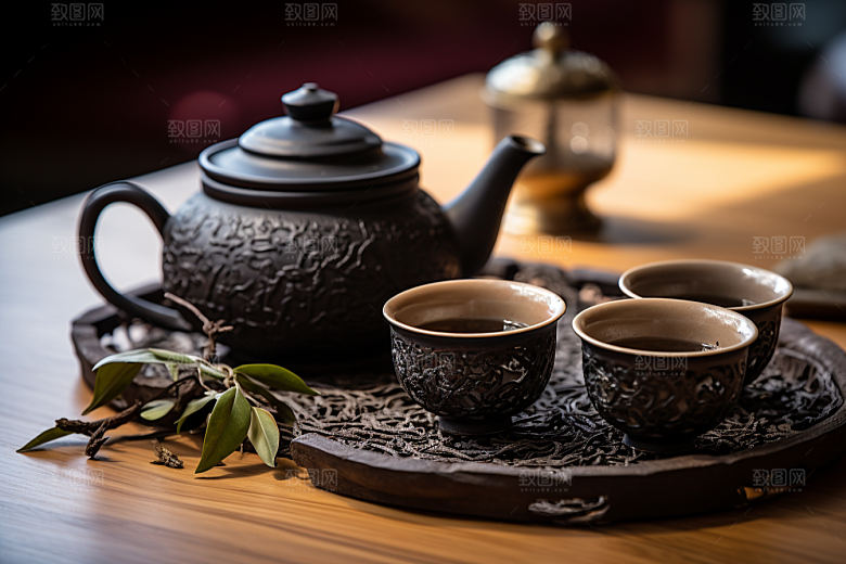 茶叶清新自然摄影图