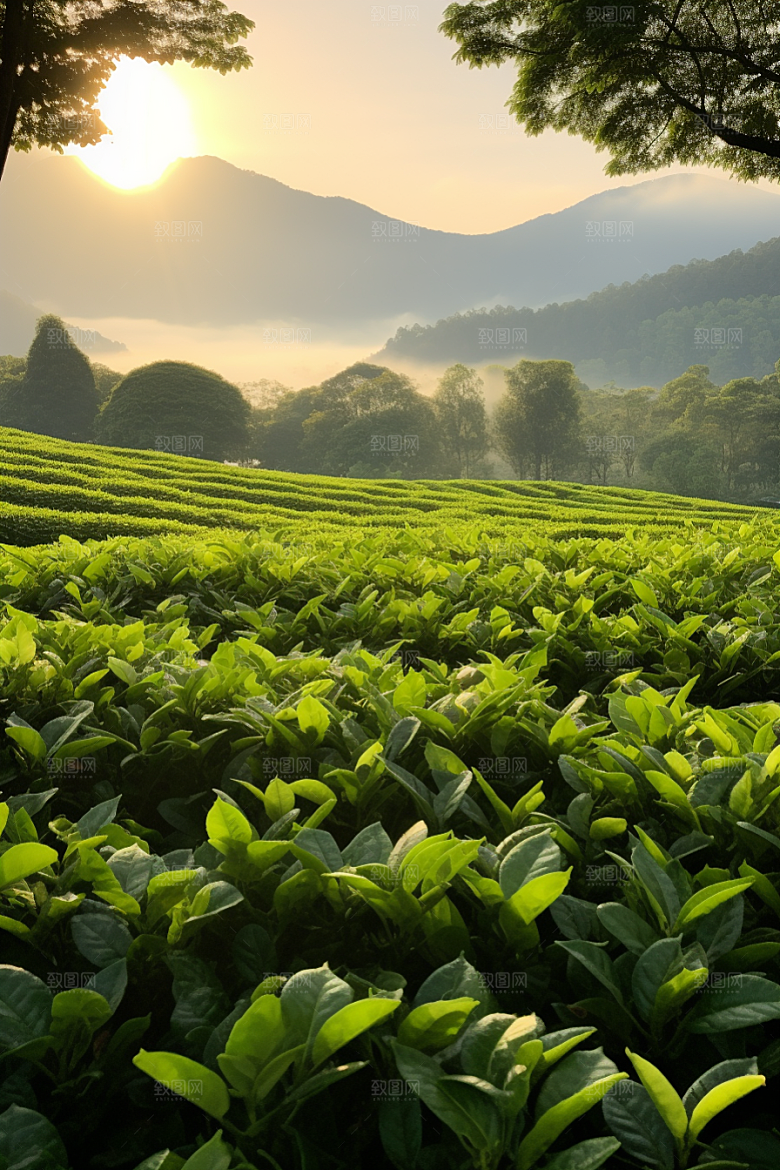 茶叶自然新茶摄影图