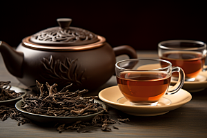 茶叶采茶春茶摄影图