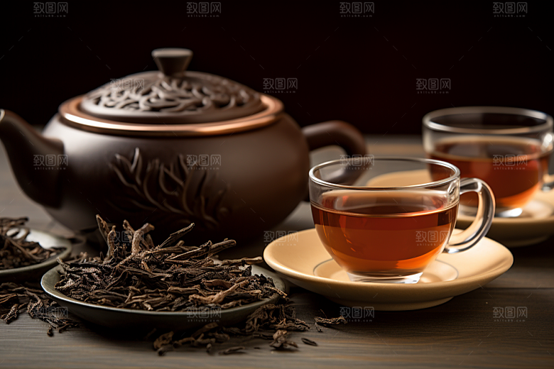 茶叶采茶春茶摄影图