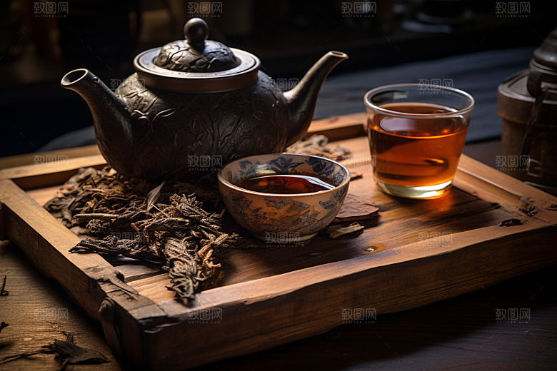 茶叶茶树清新摄影图