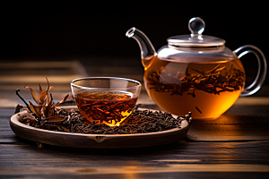 茶叶茶园春茶摄影图