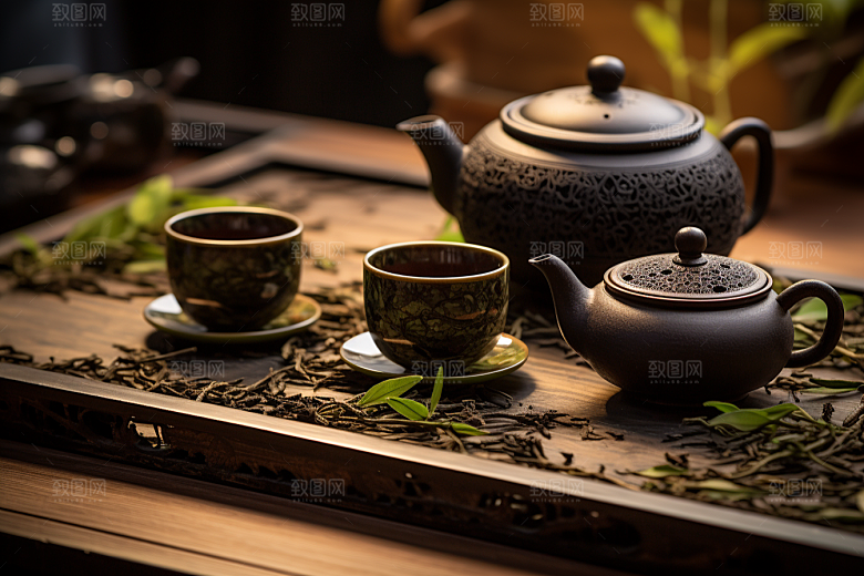 茶叶新茶清新摄影图