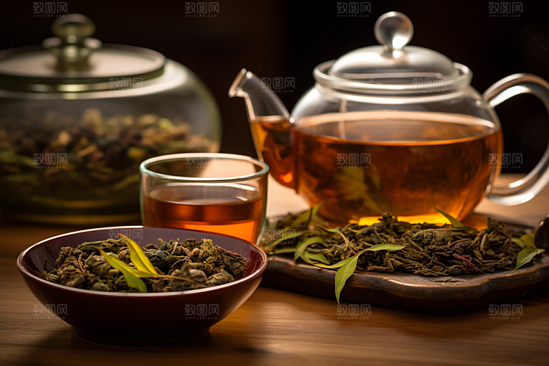 茶叶清新茶园摄影图