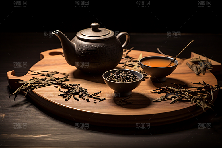 茶叶春天雨前龙井摄影图