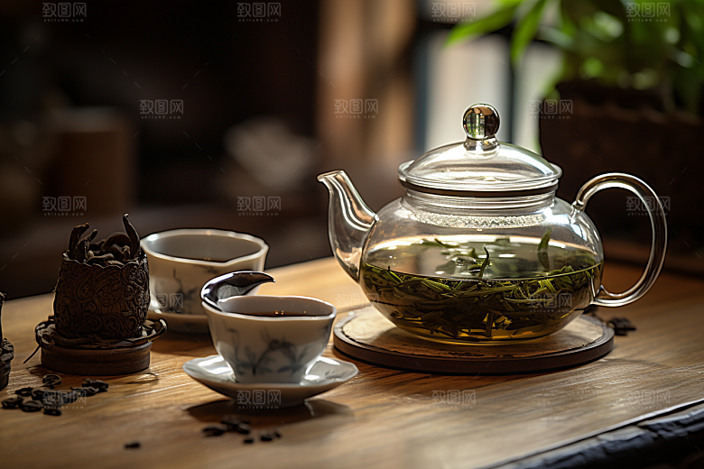 茶叶新茶茶园摄影图
