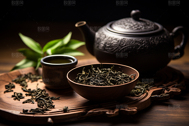 茶叶春茶茶山摄影图