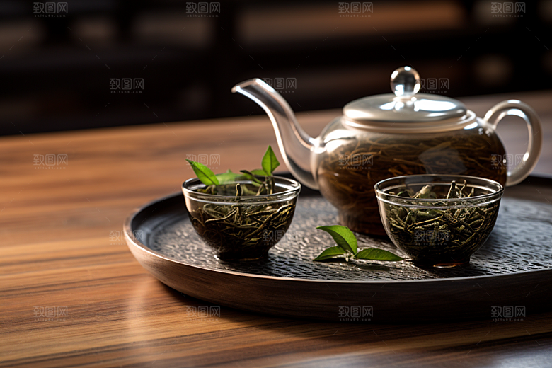 茶叶茶山新茶摄影图
