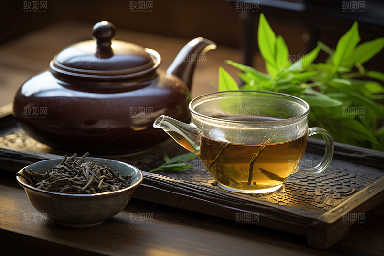 茶叶新茶清明谷雨摄影图