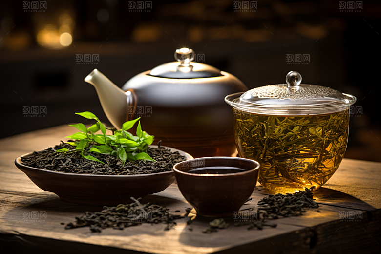 茶叶春天春茶摄影图