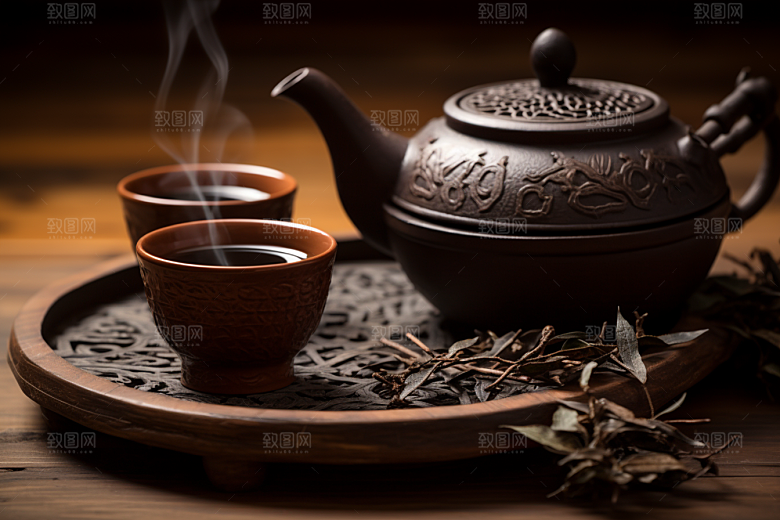 茶叶清明谷雨清新摄影图