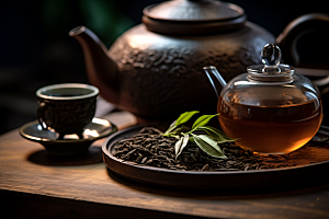 茶叶采茶清明谷雨摄影图